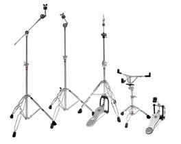 Gibraltar Hardware - 4000 Series Lightweight 5-Piece Drum Hardware Pack, Includes Snare Stand, Hi-Hat Stand, Boom & Straight Cymbal Stands
