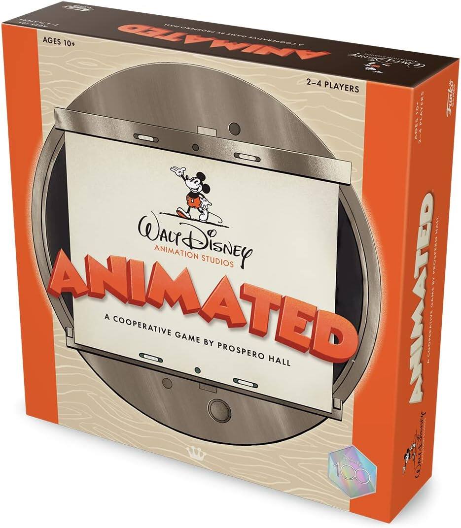 - Ages 10+
- 2-4 Players
- Walt Disney Animation Studios
- Animated: A Cooperative Game by Prospero Hall
- 100%