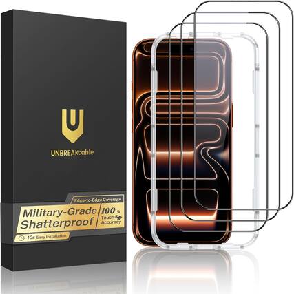 UNBREAKable
Edge-to-Edge Coverage
Military-Grade 100% Touch Shatterproof
Accuracy
10s Easy Installation