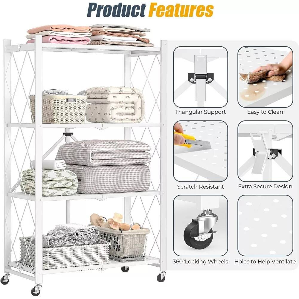 Product Features

- Triangular Support
- Easy to Clean
- Scratch Resistant
- Extra Secure Design
- 360° Locking Wheels
- Holes to Help Ventilate