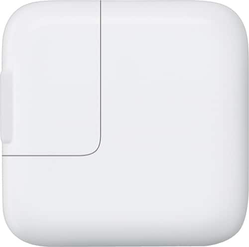 Front. Apple - 12W USB Power Adapter - White.