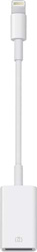Apple - Lightning-to-USB Camera Adapter - White-Front_Standard