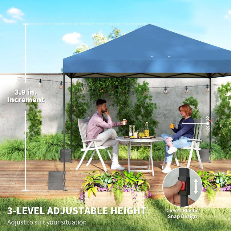 3.9 in. Increment

3-LEVEL ADJUSTABLE HEIGHT
Adjust to suit your situation

Clever Plastic Snap Design