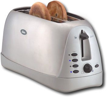 Best Buy: Oster Inspire™ 4-Slice Wide-Slot Toaster Brushed Chrome 6330