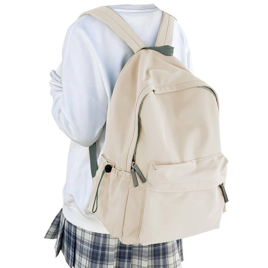 Pacoar Cade Classic Basic Black Backpack For Women Waterproof High ...