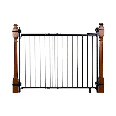 Front. Ingenuity - Ingenuity The Stairway+ 46W Series Pet and Baby Gate - Black - BLACK.