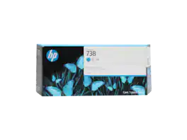 HP - 738 300-ml Cyan DesignJet Ink Cartridge, 676M6A
