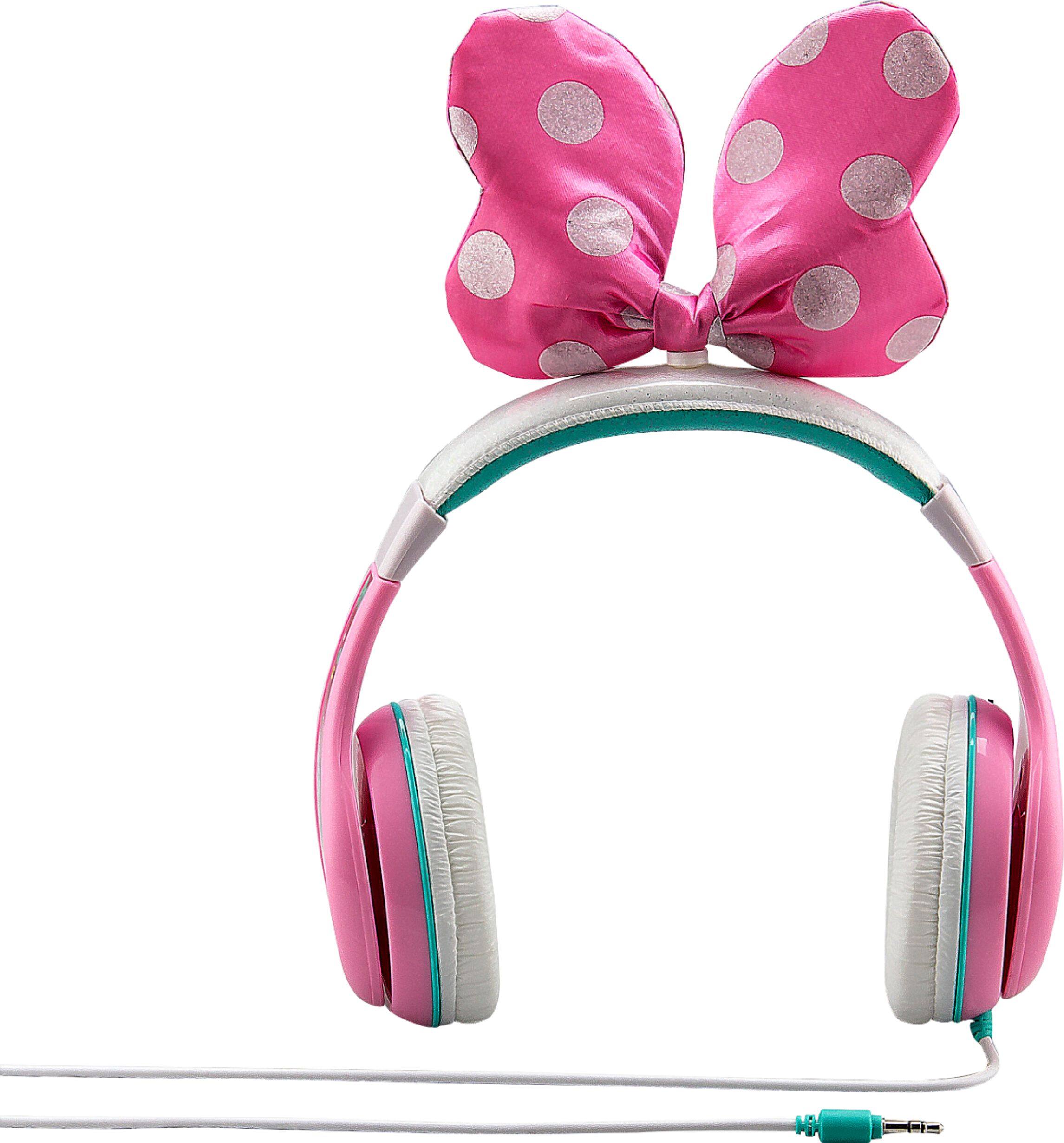 Alt View 11. eKids - Minnie Mouse Bow-tique Wired Over-the-Ear Headphones - Pink/White.