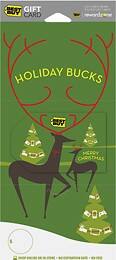 Front Large. Best Buy GC - $25 Holiday Bucks Gift Card.