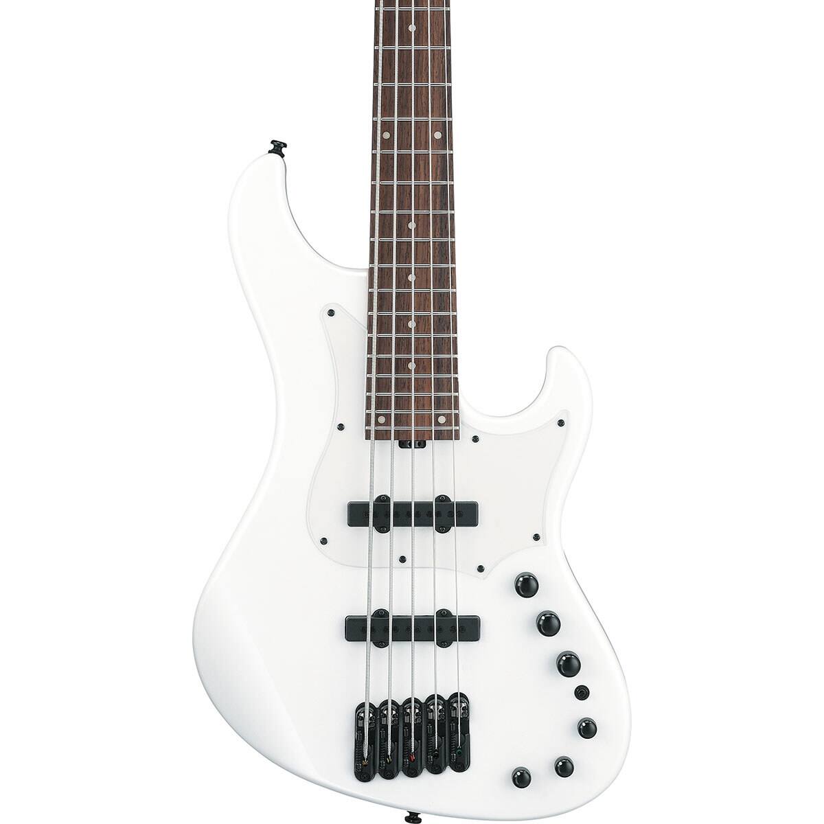 Alt View 3. Ibanez - Ibanez MDM Mode Series MDM1005 5-String Electric Bass Guitar, Pearl White.