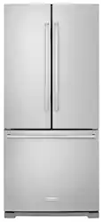 KitchenAid - 19.7 Cu. Ft. French Door Refrigerator - Stainless Steel - Front_Zoom