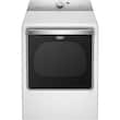Maytag - 8.8 Cu. Ft. 11-Cycle Gas Dryer with Steam - White - Larger Front