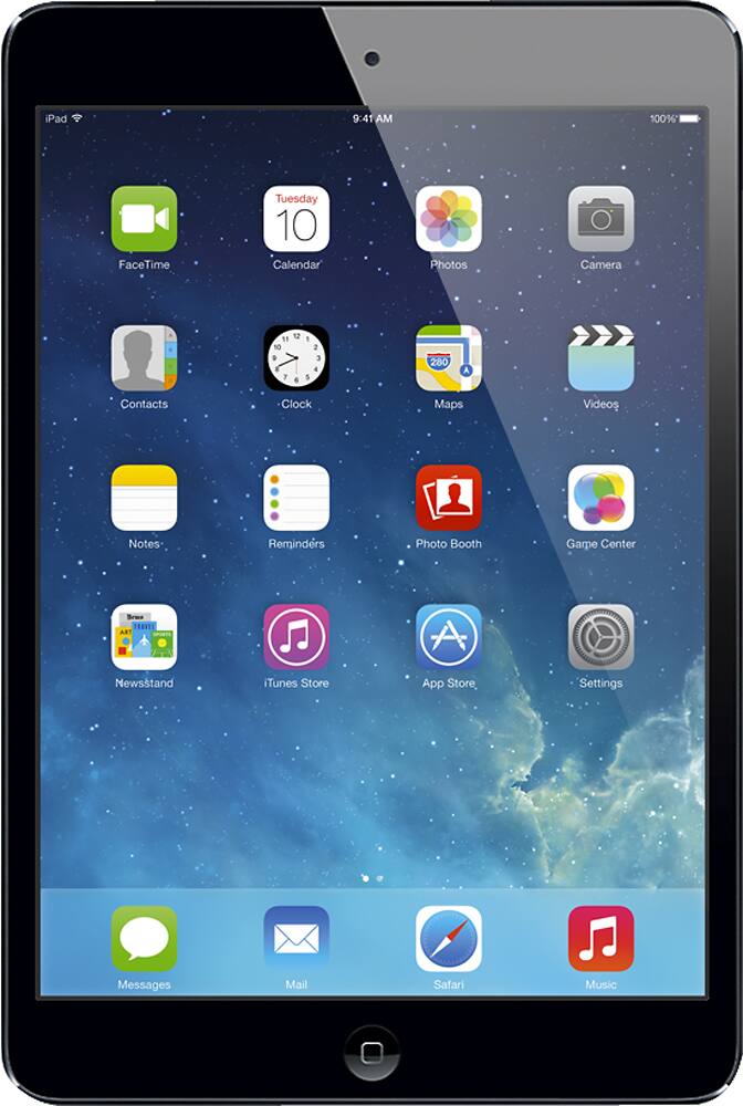 Front. Apple - iPad® mini with Wi-Fi + Cellular - 64GB - (Sprint).