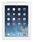 Front. Apple - iPad with Retina display - Wi-Fi + Cellular - 64GB - White.