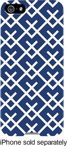 Front Standard. Agent18 - Snap-On Case for Apple® iPhone® 5 and 5s - Blue Lattice.
