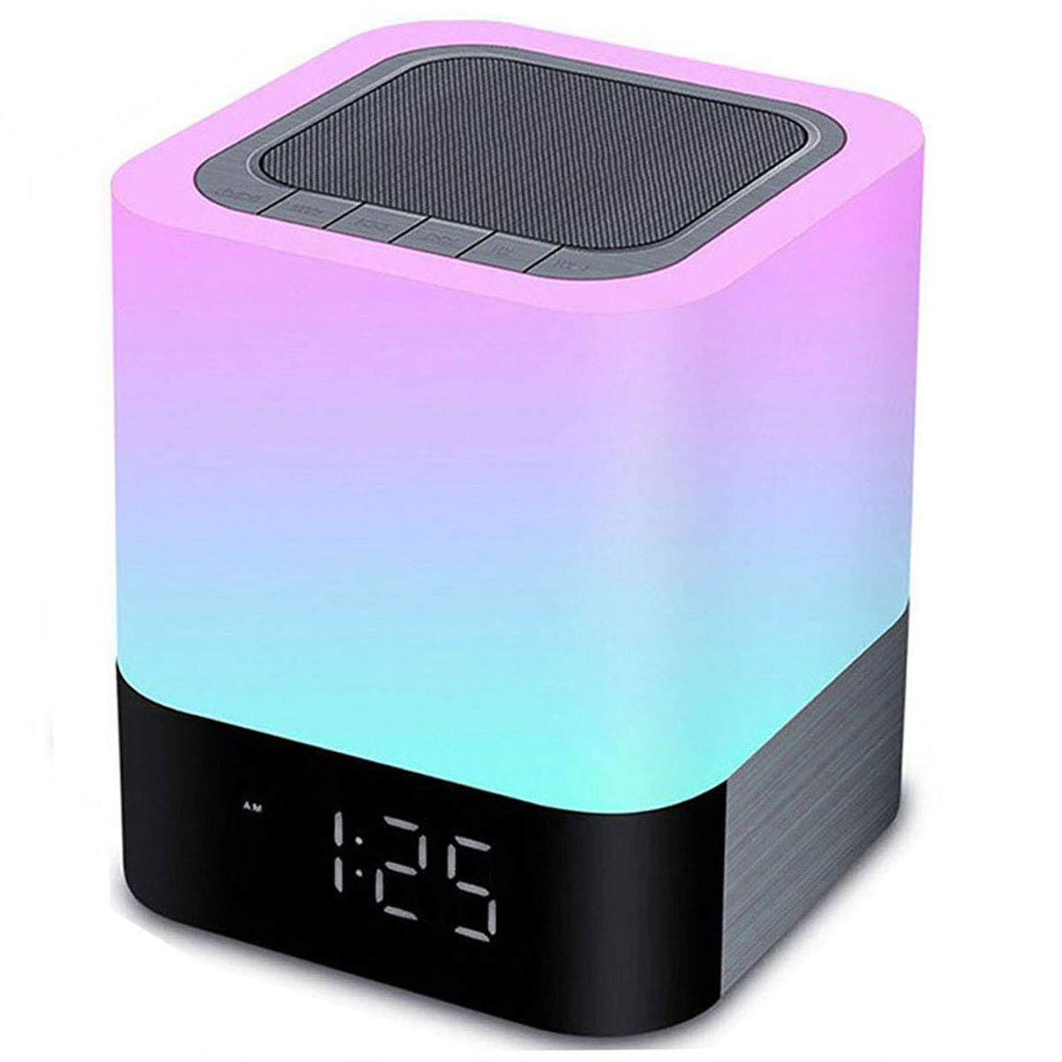 Front. Cedar Assembly - Night Lights Alarm Clock Wireless Speakers Touch Sensor Bedside Lamp Color Changing For Mp3 Music Player ... - Default.