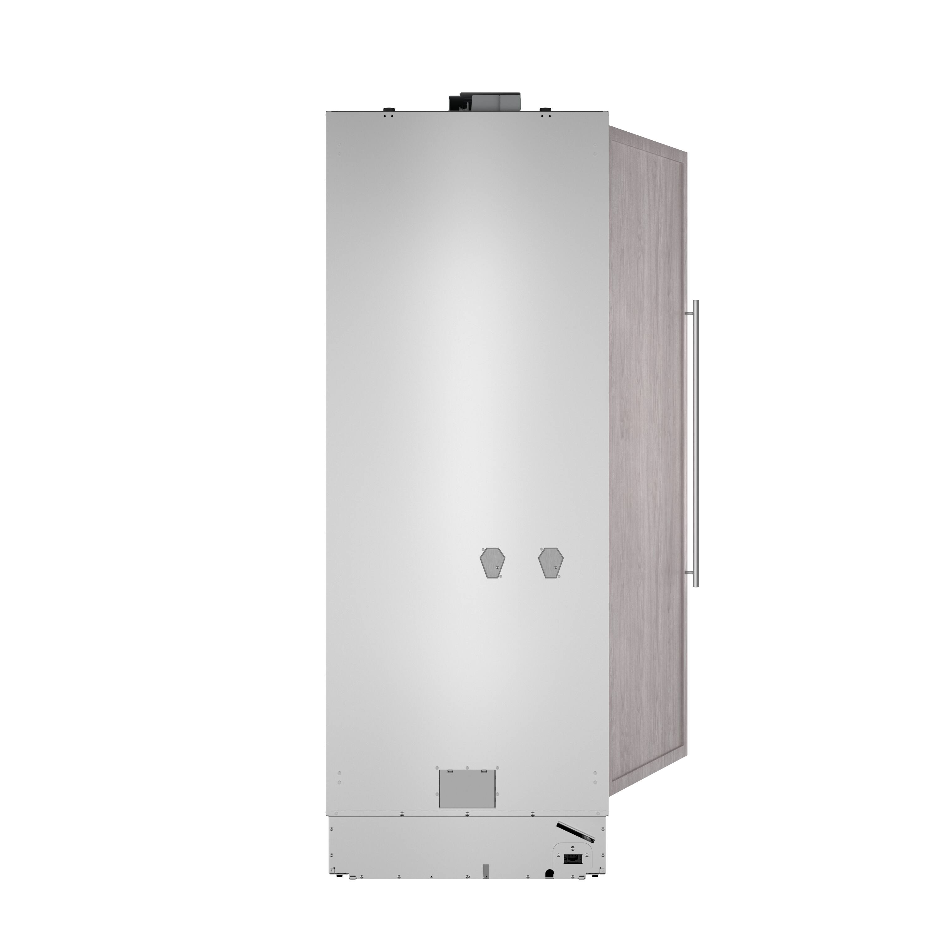 Alt View 4. Thermador - Freedom Collection 18.2 Cu. Ft. Automatic Defrost Smart Built-in Upright Freezer with Internal Ice Maker - Custom Panel Ready.