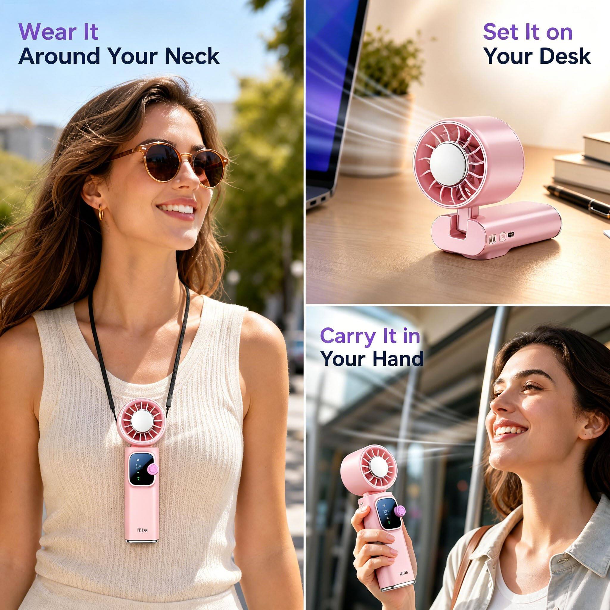 Wear It Around Your Neck  
Set It on Your Desk  
Carry It in Your Hand