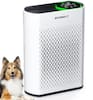 Front. Xenonlab - Powerful Air Purifiers for Home Room Up to 2400 Ft² with Air Quality Monitor 20dB Sleep Mode - white.