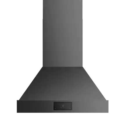 Front. Induction Hardware - 36 Inch Range Hood, Professional Wall Mount Vent Hood, 1000 CFM, efficient DC-Motor, Ultra-Quiet Multi-Speed, LED Lights - Black.