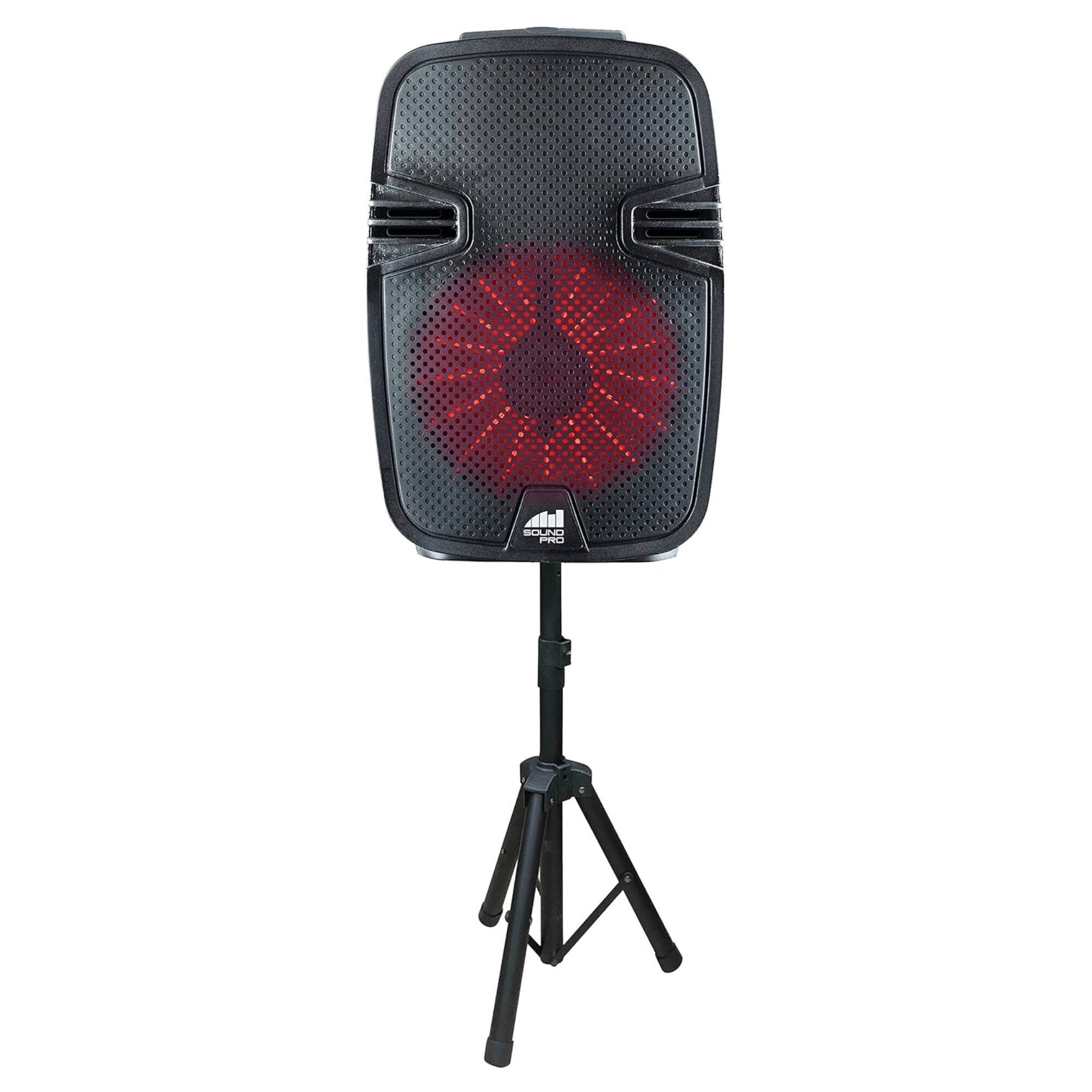 Alt View 4. Naxa - Dual 8" Bluetooth Party Speakers.