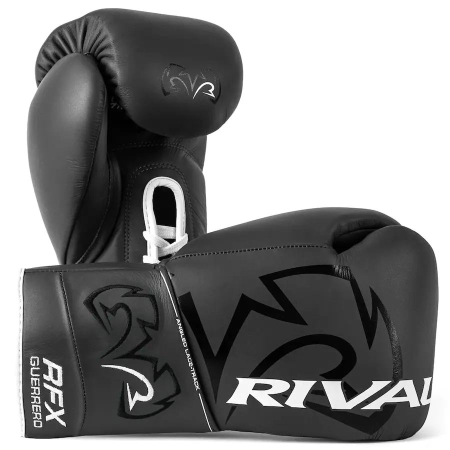 Powder Color Fight RIVAL Boxing RFX Guerrero SF H Lace Up Pro Fight Gloves, 8oz Gray ...