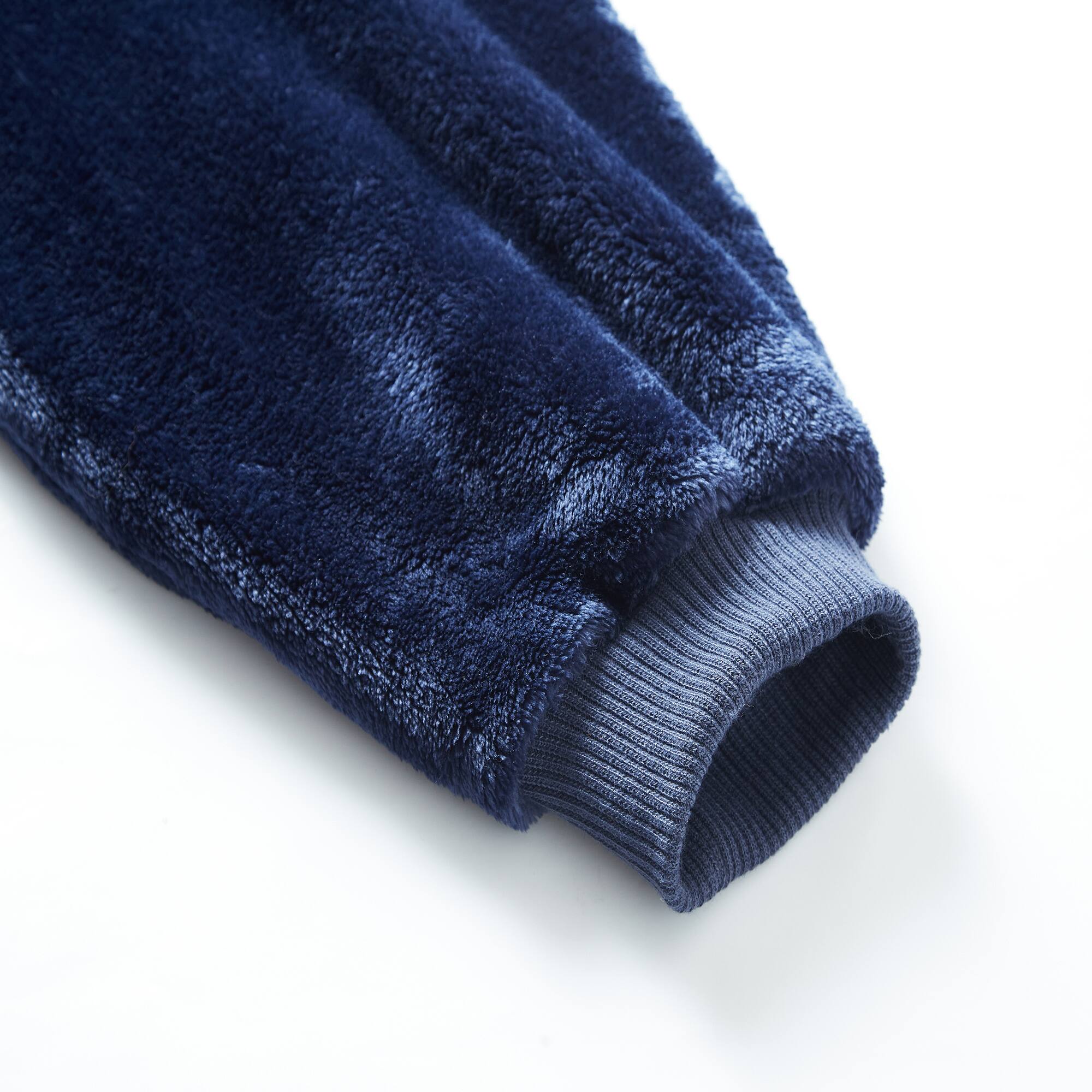 Alt View 1. Sweet Home Collection - Oversized Wearable Adult Blanket with Sleeves and Hood - Navy Blue.