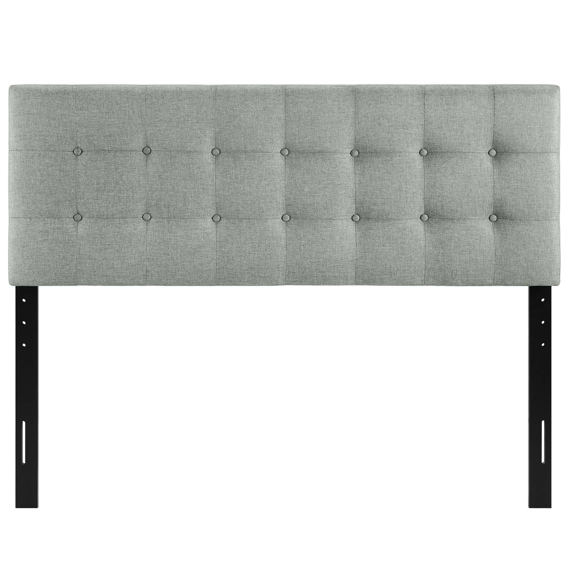 Alt View 2. Modway - Emily Upholstered Fabric Queen Headboard by Modway - Gray.