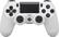 Front. Sony - DualShock 4 Wireless Controller for PlayStation 4 - Glacier White.
