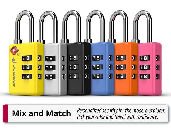 Fosmon R  
7 7 7 8 8 8 D D D  
7 7 7 8 8 8 D D D  
7 7 7 8 8 8 D D D  
7 7 7 8 8 8 D D D  
7 7 7 8 8 8 D D D  

Personalized security for the modern explorer.  
Mix and Match  
Pick your color and travel with confidence.