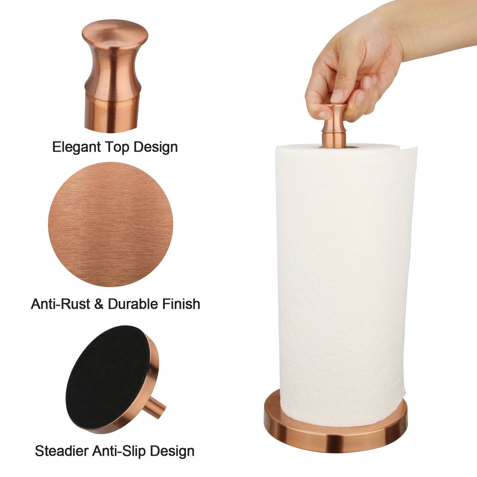 Elegant Top Design  
Anti-Rust & Durable Finish  
Steadier Anti-Slip Design
