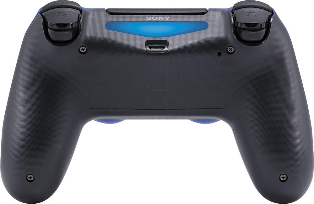 Back. Sony - DualShock 4 Wireless Controller for PlayStation 4 - Wave Blue.