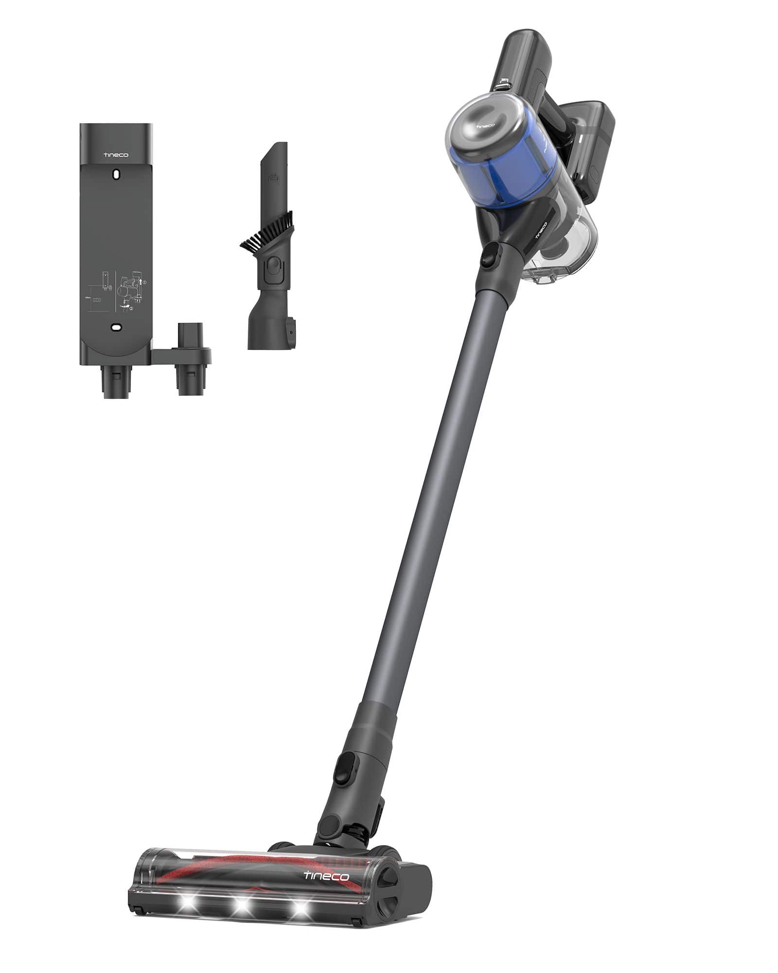 Tineco - Pure ONE S30 Cordless Stick Vacuum with Smart Sensor and ZeroTangle Brush - Black