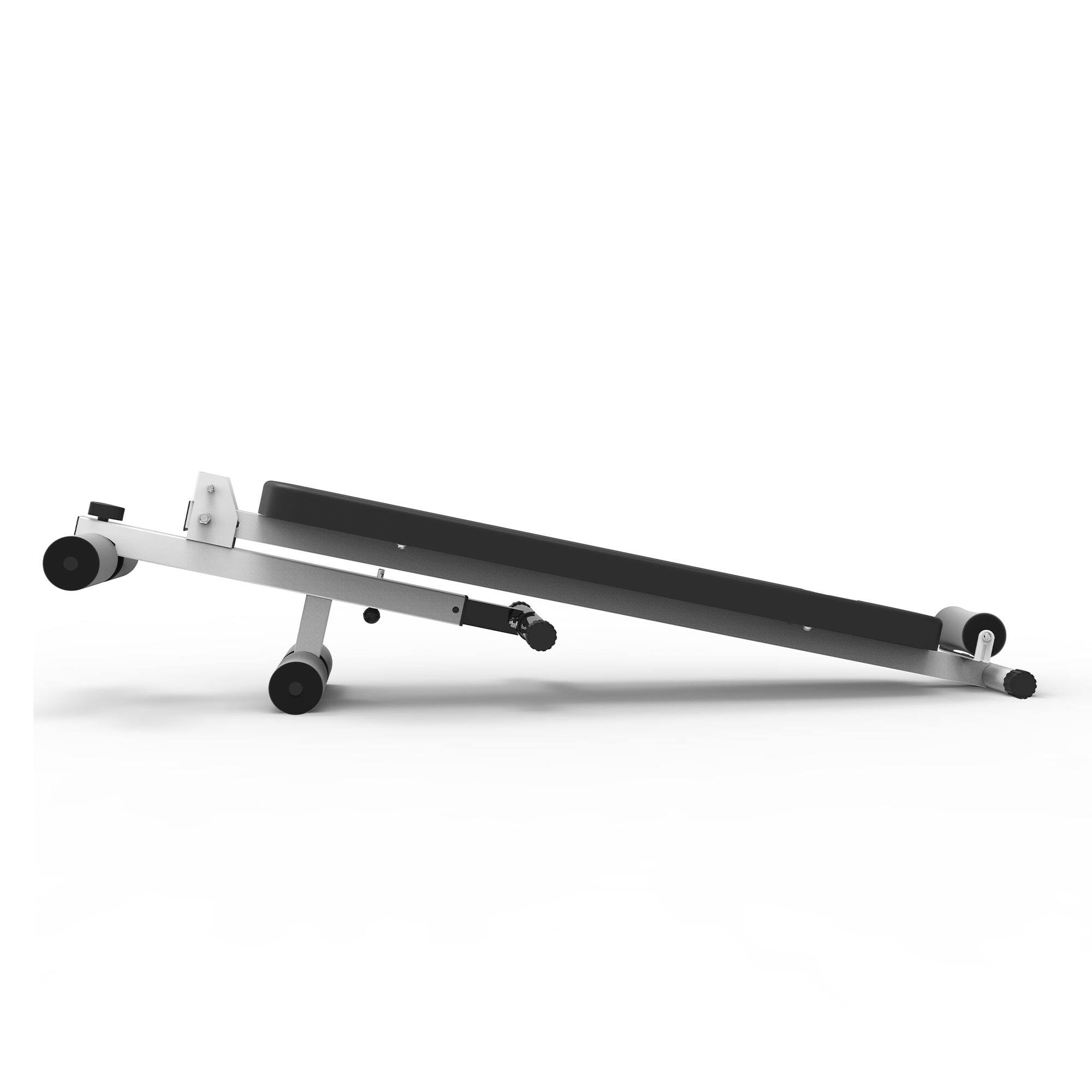 Alt View 3. Marcy - Marcy Folding Utility Bench Slant Board w/Headrest for Home Gym Exercise, White - White/Black.
