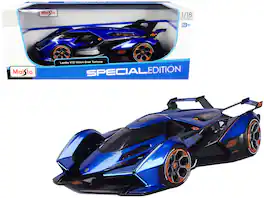 Lamborghini V12 Vision Gran Turismo Blue Metallic 1/18 Diecast Model Car by Maisto