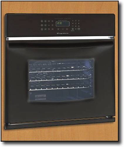 Front Standard. Frigidaire - 30" Built-in Single Electric Convection Wall Oven - Black.