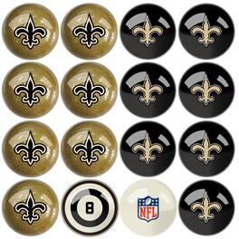 Imperial - New Orleans Saints Billiard Ball Set with Numbers - Multicolor