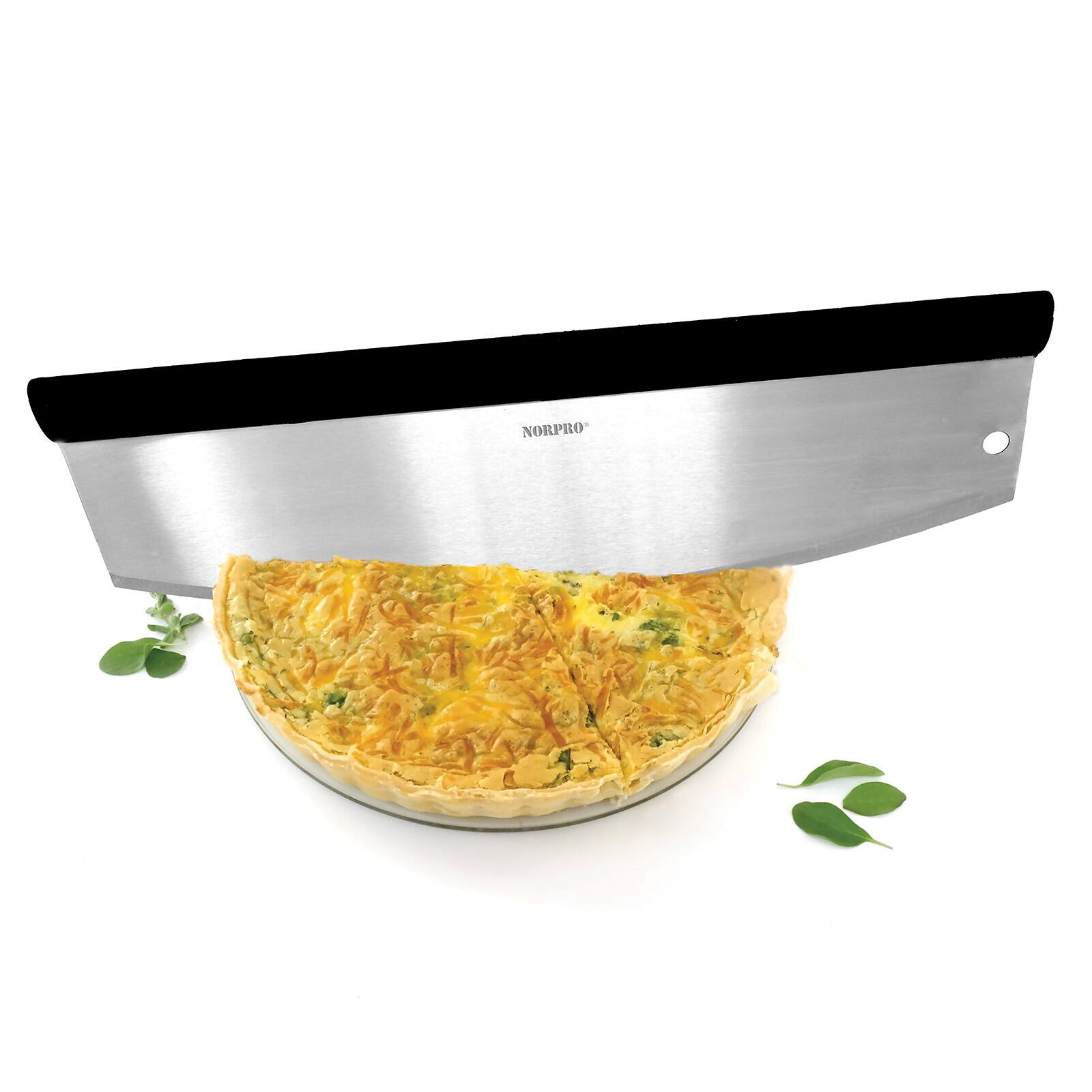 Alt View 4. Norpro - Grip EZ Multi Use Rocking Pizza Cuttler, Stainless Steel - Black.