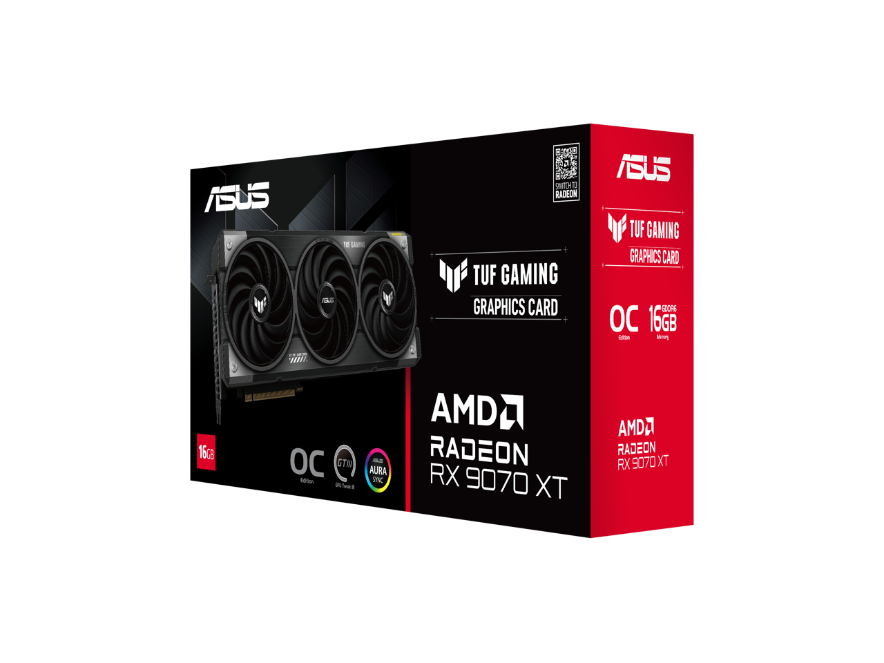ASUS TUF Gaming Graphics Card  
AMD Radeon RX 9070 XT  
16GB  
OC Edition  
AURA SYNC  
GIGABYTE Technology  
GTI