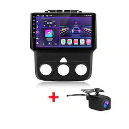 Junsun - Backup Camera 8Core 6+128GB Android15 carplay For Dodge Ram 1500 2500 3500 2013-2018 Car Stereo Radio GPS Navi BT FM SWC - Black