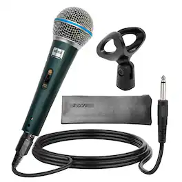 5 CORE - Microphone Dynamic Karaoke XLR Mic Cardioid Unidirectional Handheld Wired Singing Microfono