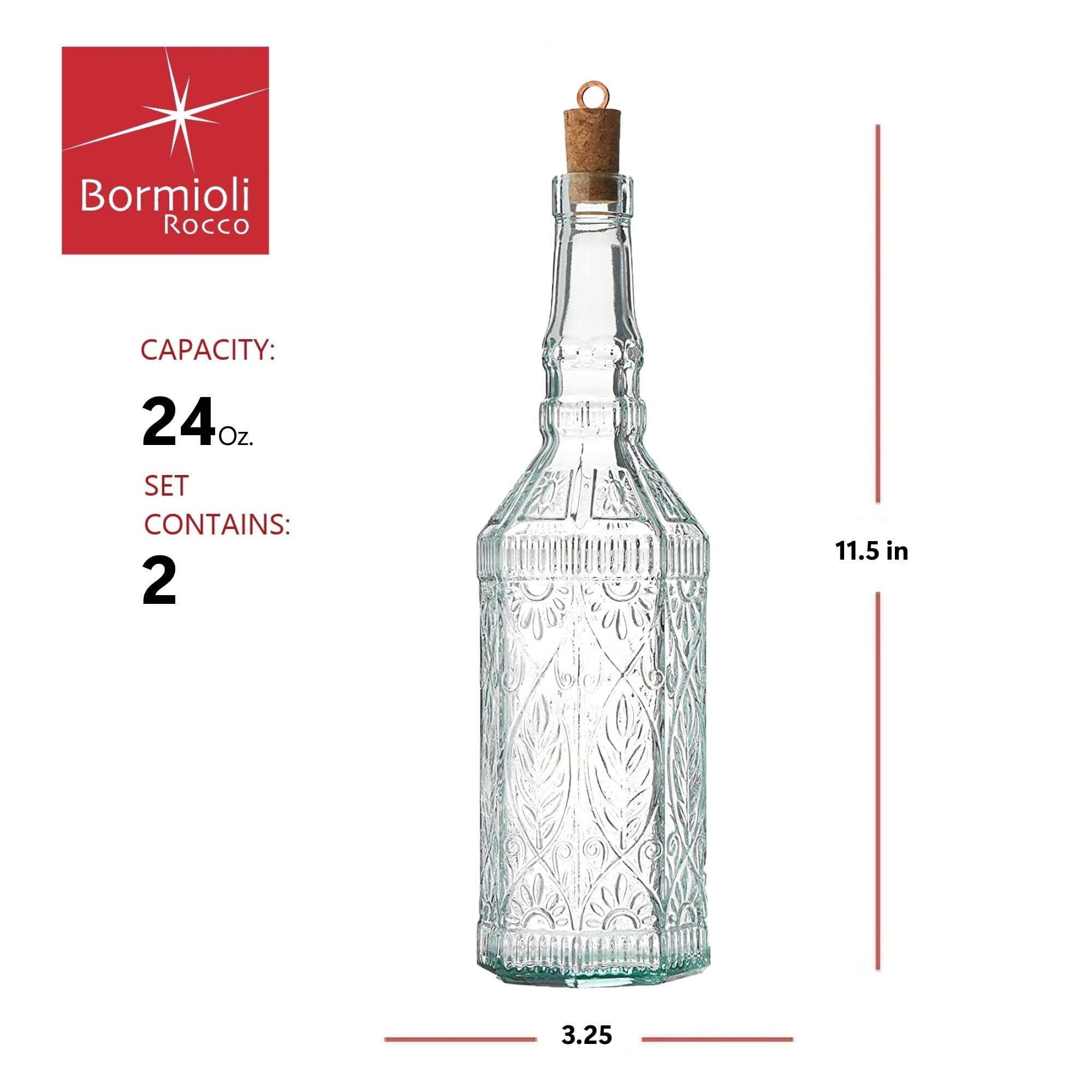 Bormioli Rocco  
CAPACITY: 24 oz.  
SET CONTAINS: 2  
11.5 in  
3.25