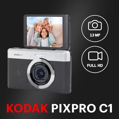 Kodak PIXPRO C1 Friendly Zoom 13MP 1080p Digital Camera (Black Kodak PIXPRO C1 Friendly Zoom 13MP 1080p Digital Camera (Black
