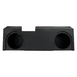 QPower - Dual 12" Sub Box - Chevy Silverado & GMC Sierra Crew & Double Cab 19-26 - Black