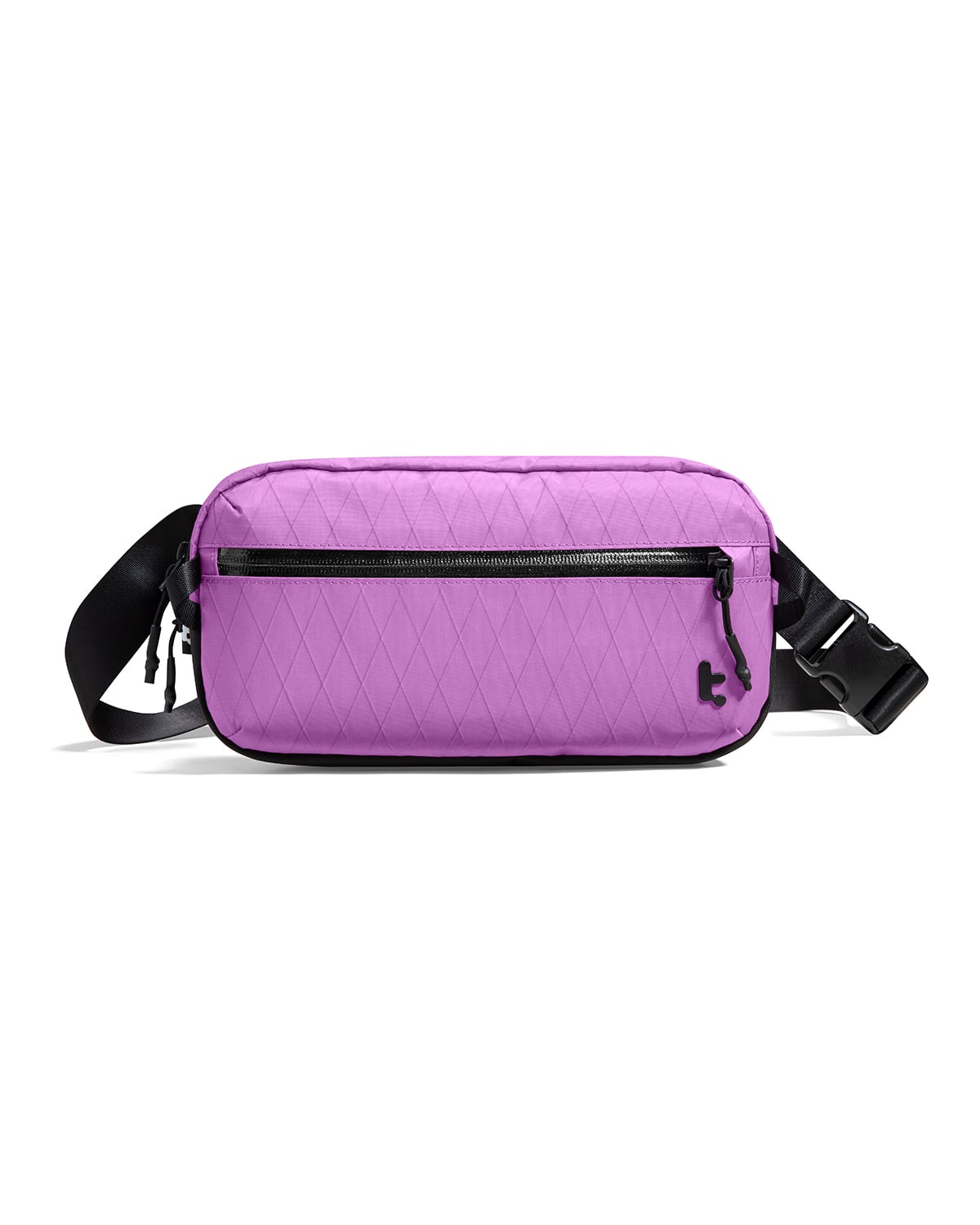 Angle. tomtoc - Aviator-T35 3.5L X-Pac Sling Bag with RFID Blocking, Minimalist Crossbody Bag Chest Shoulder Pack for Travel, Everyday - Mulberry.