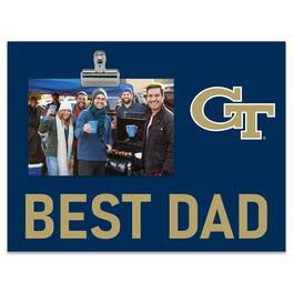 Fan Creations - Georgia Tech Yellow Jackets 8" x 10.5" Briteline Best Dad Clip Frame - Multicolor