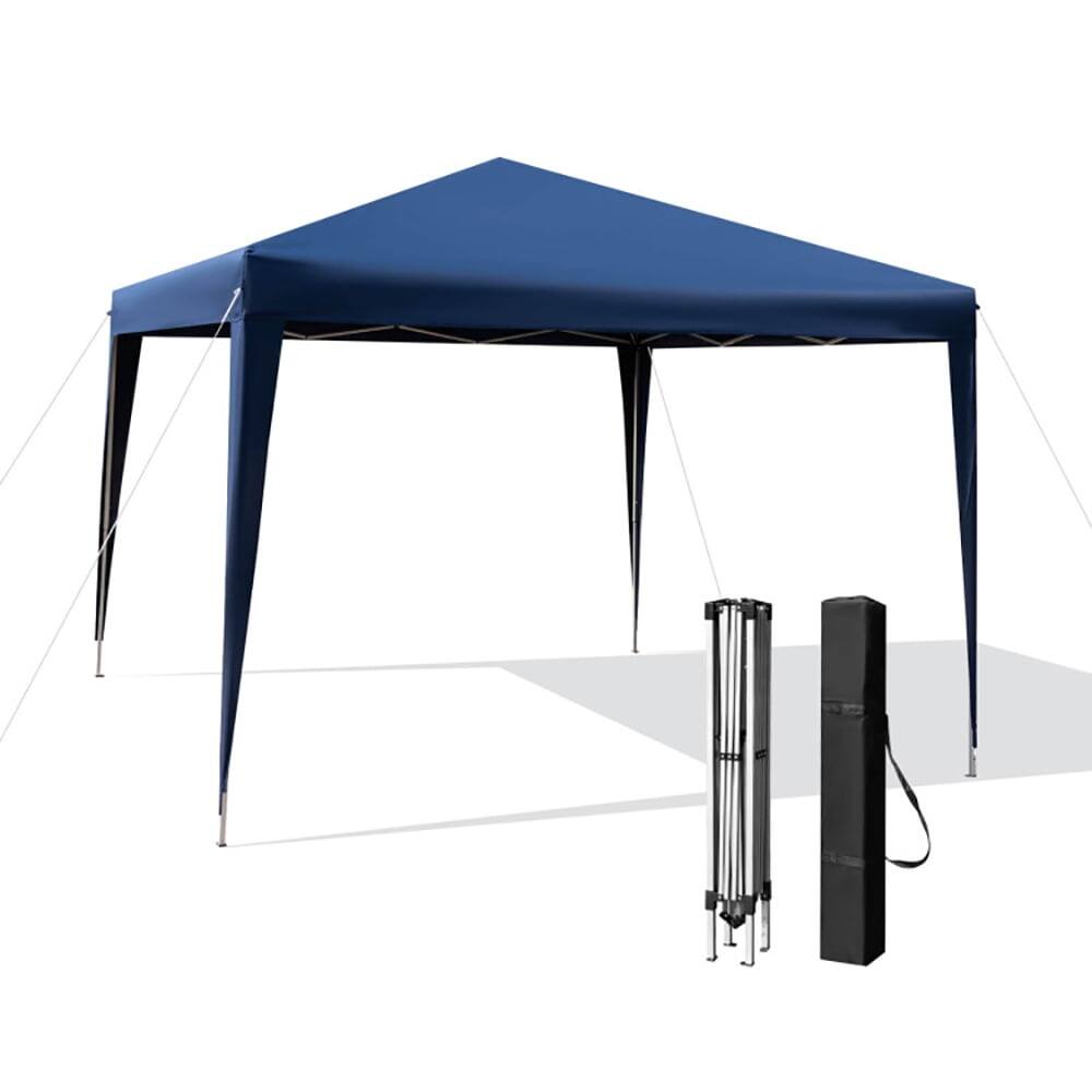 Angle. Kadyn - 10 x 10 Feet Outdoor Pop-up Patio Canopy for Beach and Camp-Blue, Outdoor Gazebo Wedding Party Tent Canopy Tent.