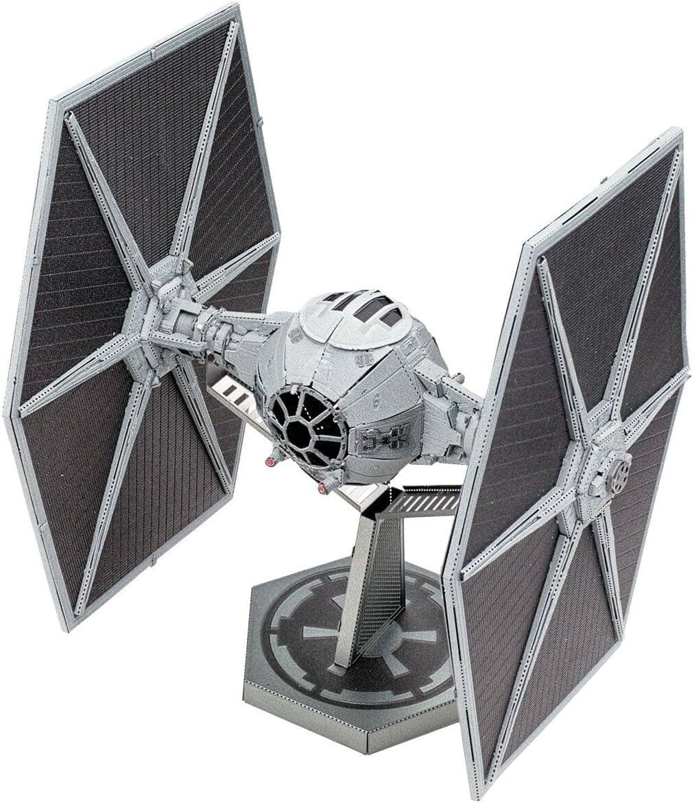 Alt View 3. Metal Earth - Metal Earth Premium Series Star Wars Tie Fighter 3D Metal Model Kit Fascinations - Silver.