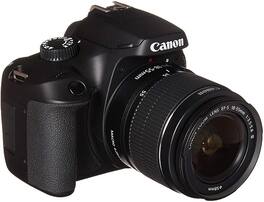 Canon - EOS 4000D DSLR Camera w EF-S 18-55 mm f/3.5-5.6 III Lens (International Version) - Black