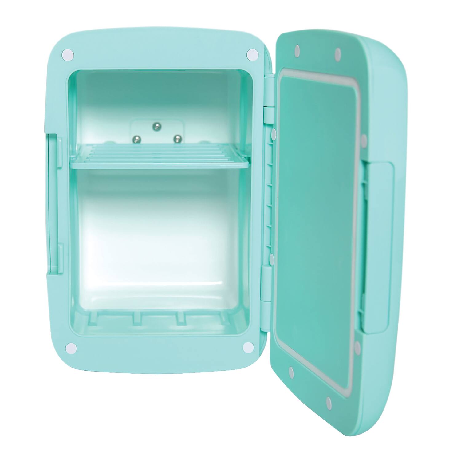 Alt View 4. Emerson - Emerson EFC-5000 Portable Mini Fridge Cooler for 6 Cans, Compact 4L Capacity - Turquoise.
